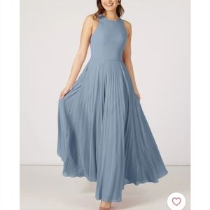 Azazie Lindie Bridesmaid Dress in Dusty Blue